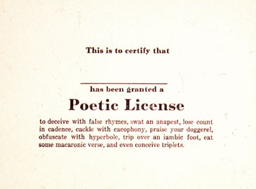 Poetic License